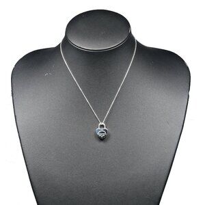 TIFFANY&Co. Return to TIFFANY&Co. Heart Lock Necklace Silver925 9.59g Women